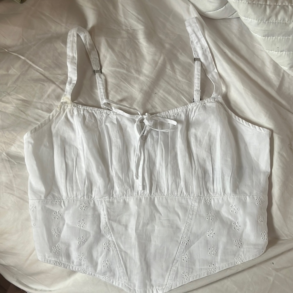 White Hollister Top